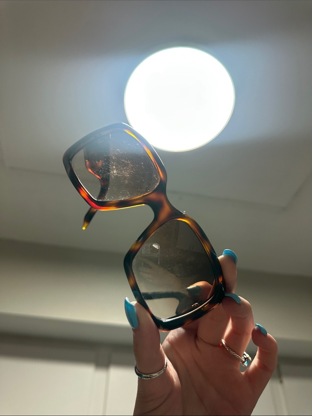 Christian Dior Tortoiseshell Square Sunglasses - Picture 9 of 12